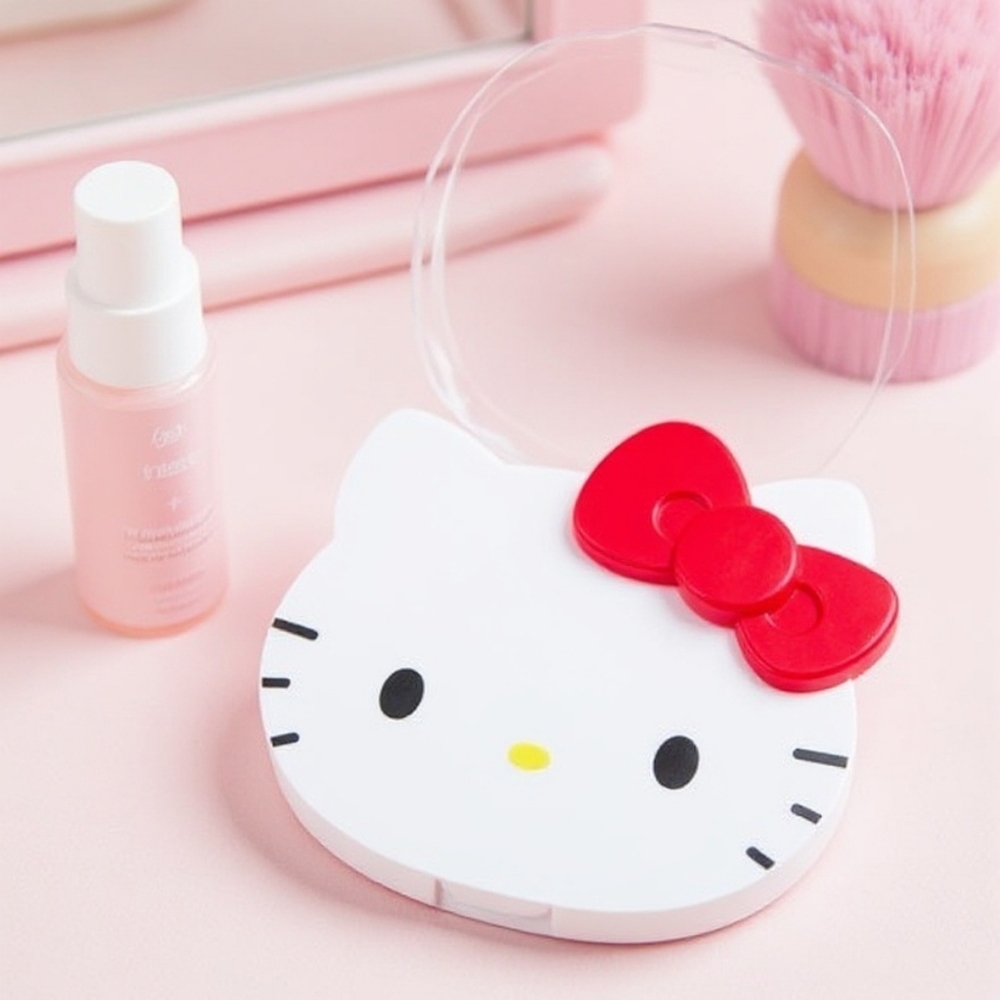 Hello Kitty Mattifying Blotting Paper+Reusable Mirror Compact NEW